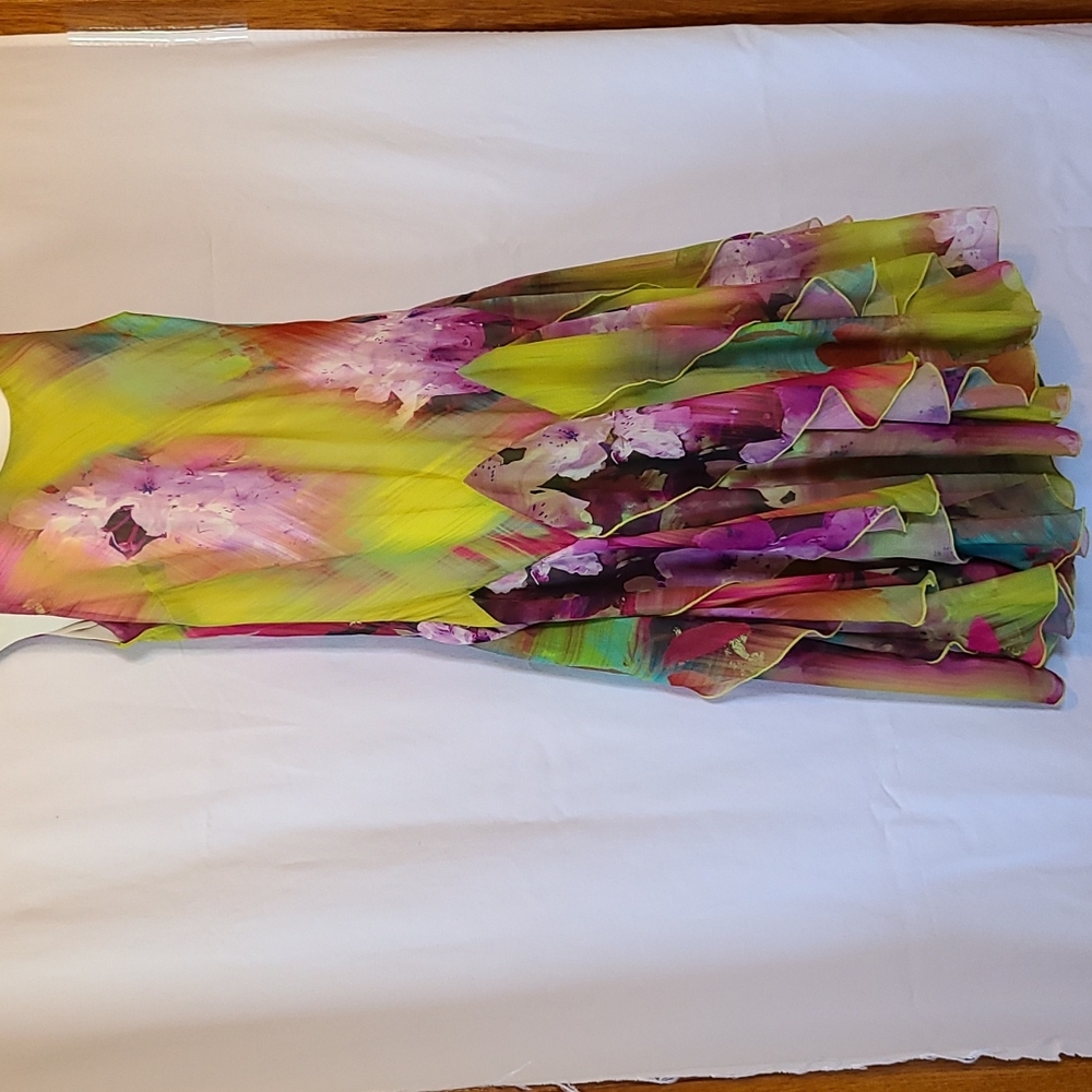Signature Colorful Ruffle Dress, Large - Picture 4 of 12